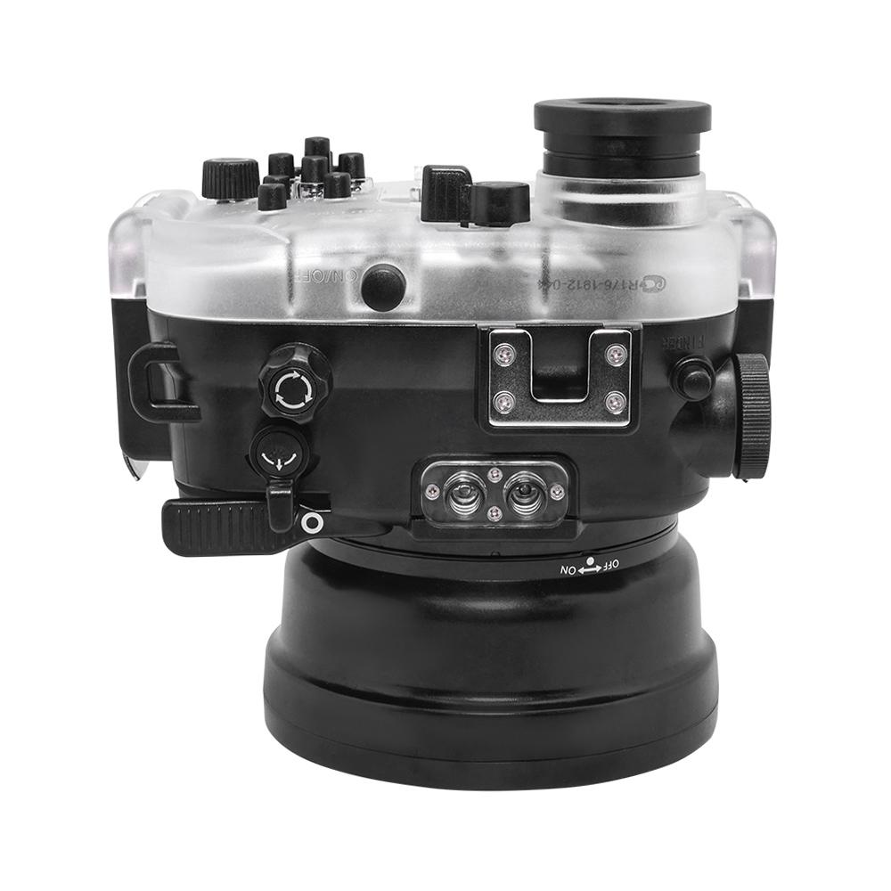 60M/195FT Waterproof housing for Sony RX1xx series Salted Line with 6" Dry Dome Port (Black) - A6XXX SALTED LINE